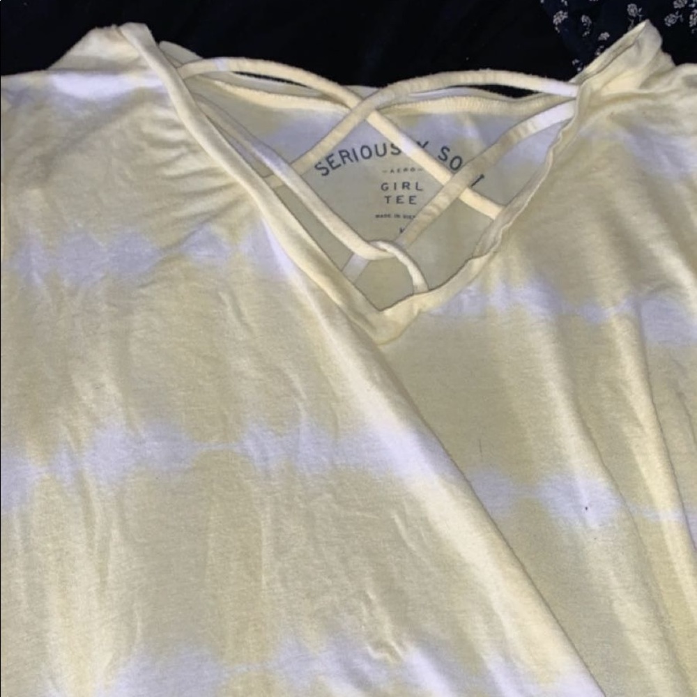Hollister yellow shirt